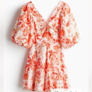 Tie-Back Puffy Dress NWOT